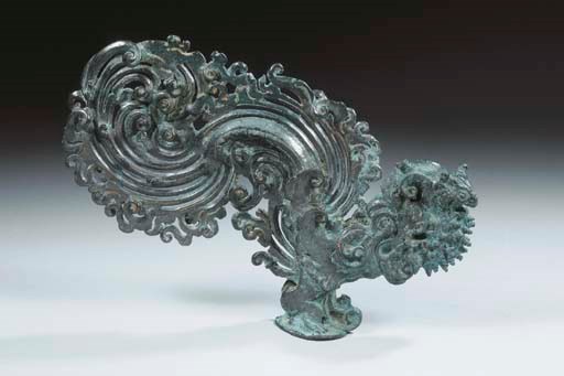 an important central javanese bronze finial