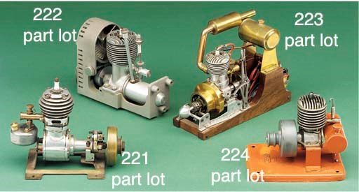 A single cylinder aluminium diesel engine with flywheel,