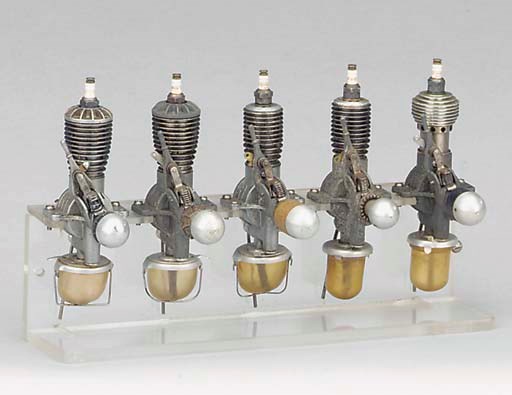 A family of five Microdyne spark ignition engines,