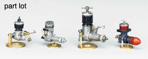 A Fox .59 High Torque spark ignition engine,