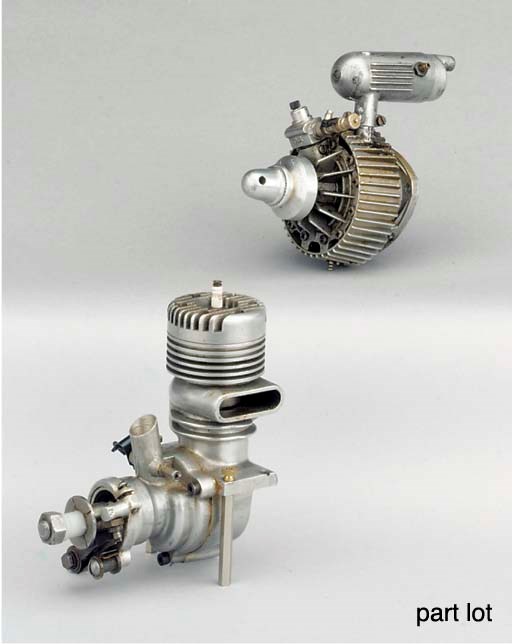 An O.S.-Graupner Wankel rotary glow plug engine,