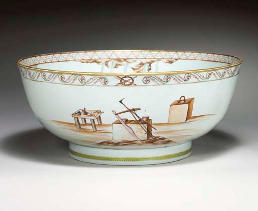 A MASONIC PUNCHBOWL