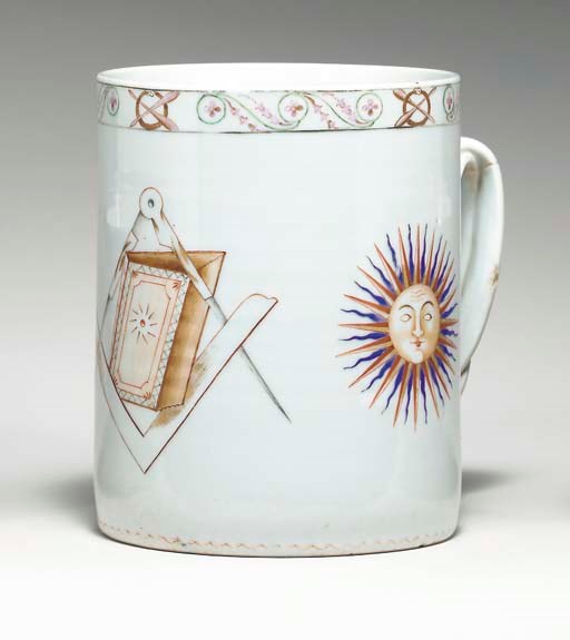 A MASONIC TANKARD