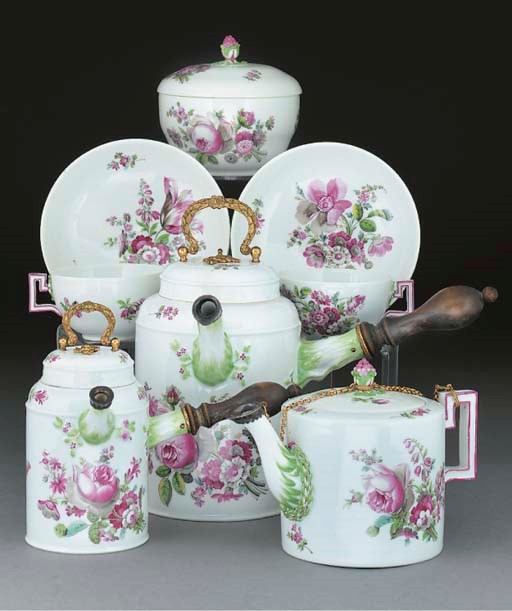 A Meissen (Marcolini) part tea and chocolate service