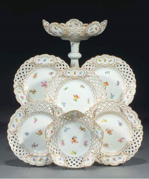 A Meissen part dessert-service