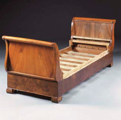 LETTO DA GIORNO IN NOCE, SECOLO XIX,