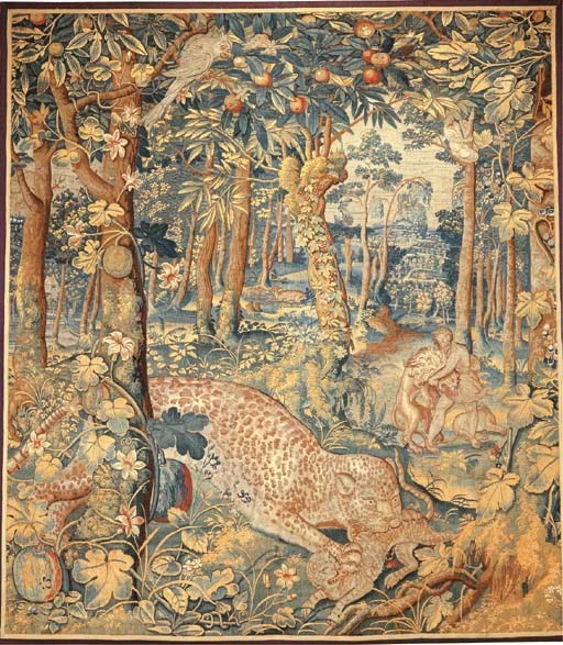 ARAZZO A VERDURE, BRUXELLES, SECONDA METÀ SECOLO XVI,