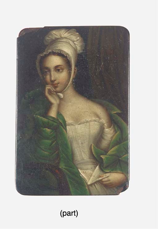 A lacquer snuff box