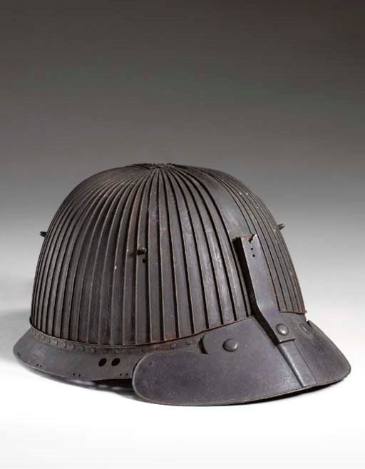 An Iron Sixty-Two Plate Helmet (Suji-Bachi)