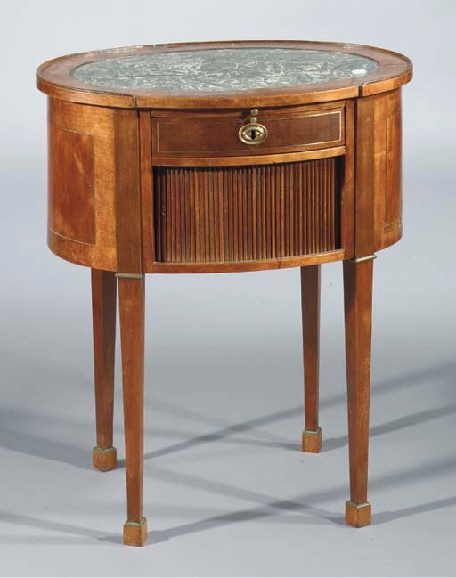 A Dutch brass-inlaid mahogany occasional table