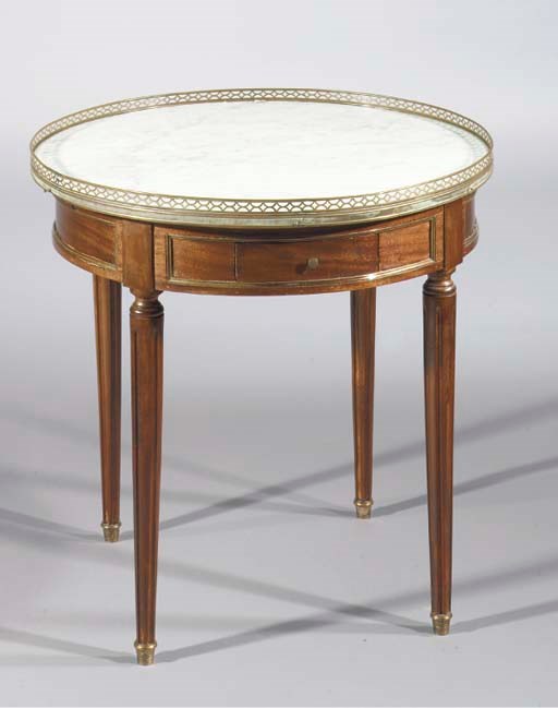 A North European brass-mounted mahogany occasional table