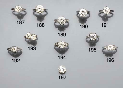 An unmounted brilliant-cut diamond,
