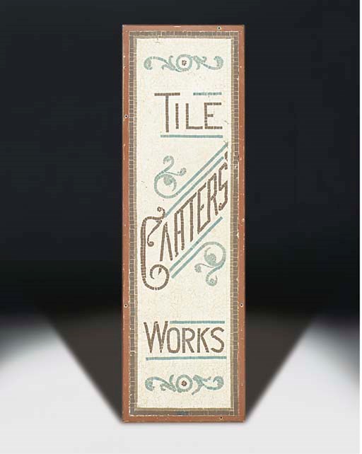 A CARTER & CO. MOSAIC ADVERTISING PANEL, C.1900