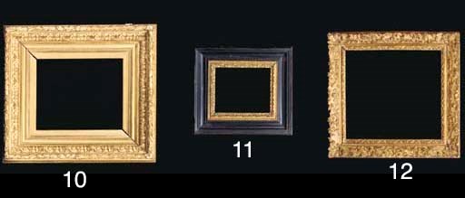 A rare American 19th Century parcel gilt cassetta frame