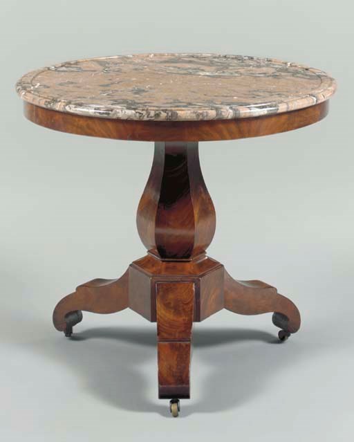 A LOUIS-PHILIPPE MAHOGANY TABLE DE MILIEU