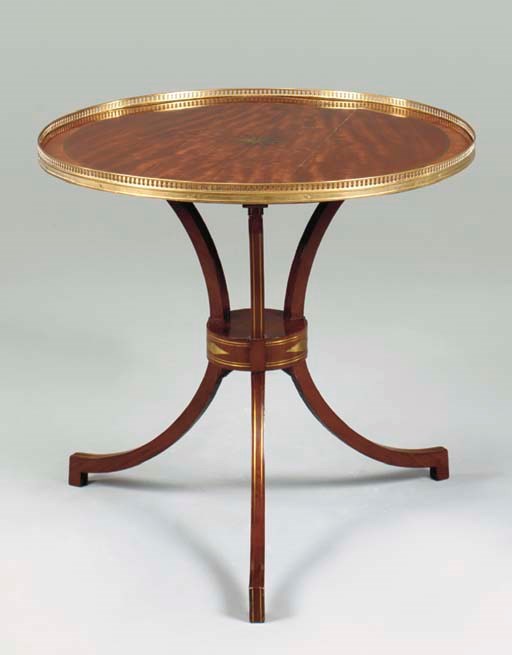 AN EMPIRE ORMOLU-MOUNTED MAHOGANY SECRETAIRE A ABATTANT