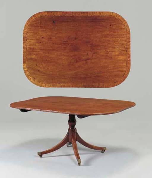 A LATE GEORGE III MAHOGANY BREAKFAST-TABLE