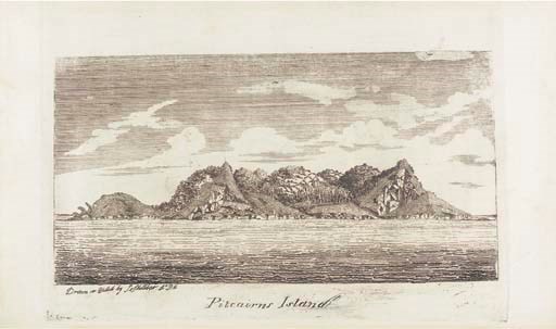 SHILLIBEER, Lieut. J. A Narrative of the Briton's Voyage to Pitcairn Island; including an Interesting Sketch of the Present State of the Brazils and of Spanish South America.Third Edition. London: Printed for Law and Whittaker, 1818. 8° (229 x 147mm). 16 etched plates on 12 leaves. Uncut in original blue boards, (rebacked preserving original endpapers).
