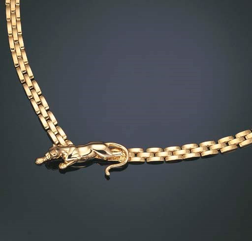 AN 18K GOLD NECKLACE, BY CARTIER