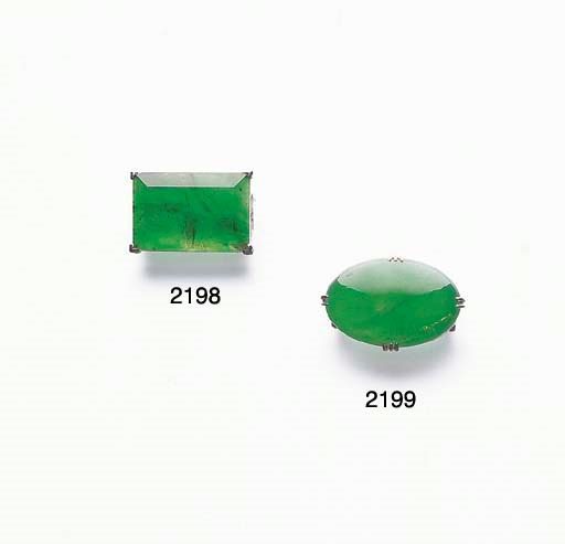 A JADEITE OBI CLASP