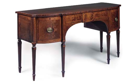 A GEORGE III MAHOGANY SIDEBOARD