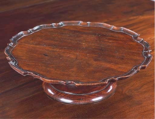 A MAHOGANY LAZY SUSAN