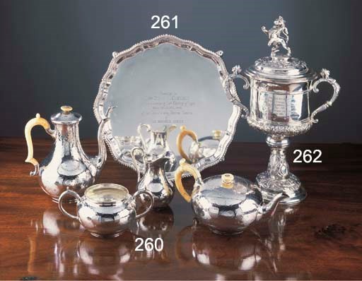 A Four-Piece Victorian Silver Tea and Coffee Service