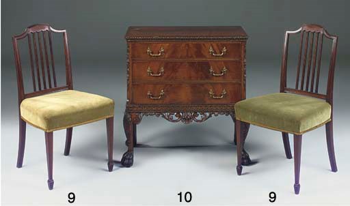 A MAHOGANY CHEST