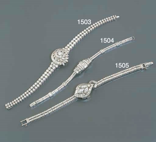 EBEL. A FINE LADY'S 18K WHITE GOLD AND DIAMOND-SET WRISTWATCH WITH COVER AND BRACELET