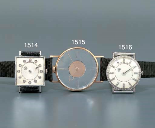 LONGINES. AN 18K WHITE GOLD AND DIAMOND-SET MYSTERY WRISTWATCH WITH ASSOCIATED 14K WHITE GOLD BRACELET