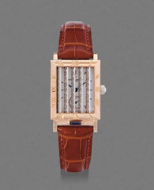 Vacheron Constantin. A fine 18K two-tone gold limited edition rectangular Shutter wristwatch
