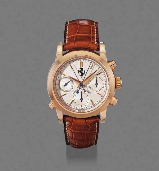 Girard-Perregaux. A fine 18K pink gold limited edition self-winding split seconds chronograph wristwatch