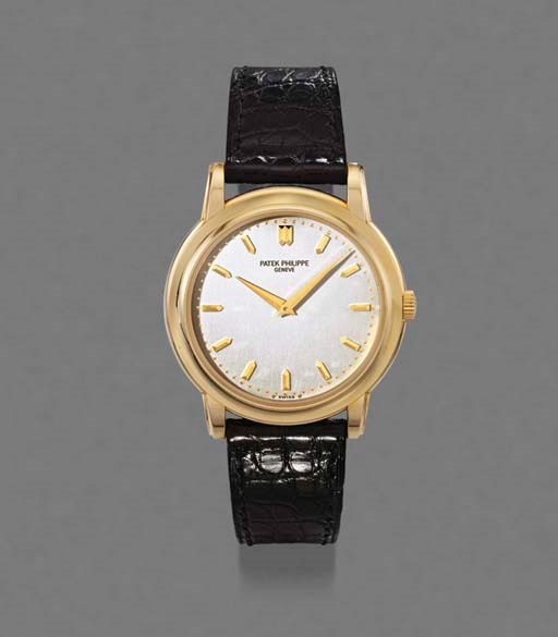 Patek Philippe. An 18K gold self-winding waterproof wristwatch