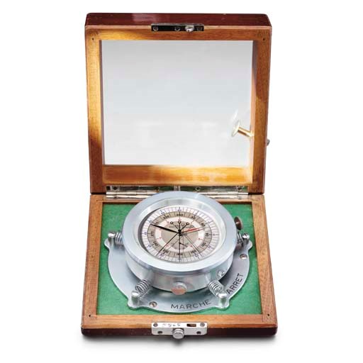Longines. A very fine and rare stainless steel Siderograph double split seconds chronograph deck watch