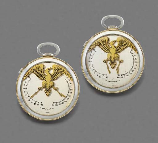 Vacheron Constantin. A fine and rare 18K white and yellow gold openface Bras en l'Air keyless lever watch