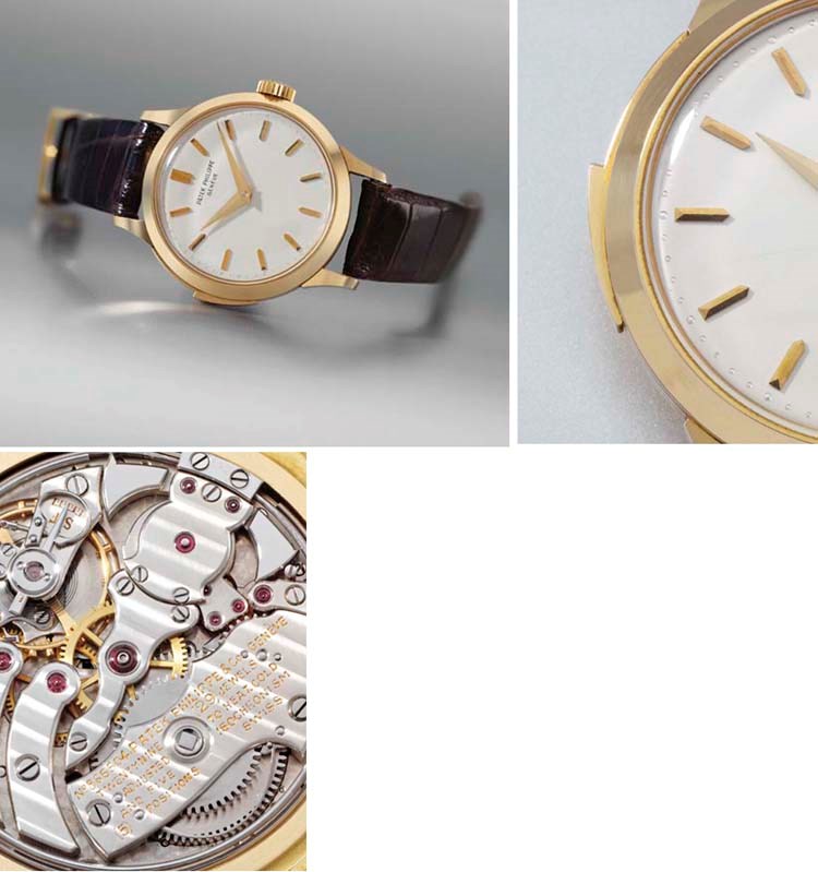 Patek Philippe. A very fine and rare 18K gold minute repeating wristwatch