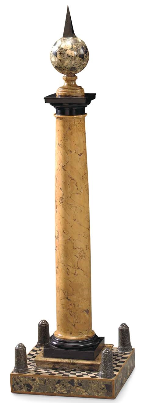 AN ITALIAN SCAGLIOLA COLUMN