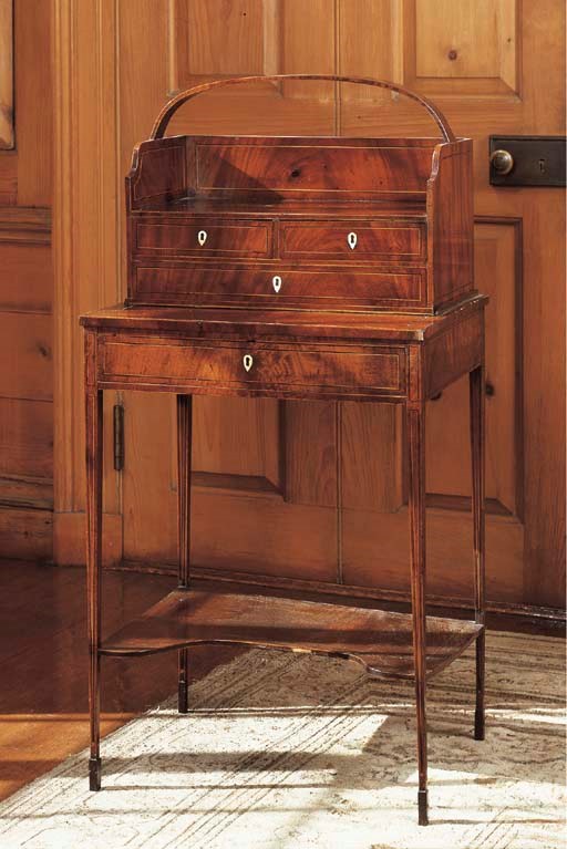 A GEORGE III MAHOGANY CHEVERET