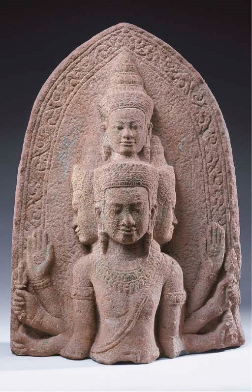 A Sandstone Stele of Shiva