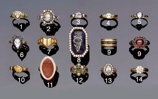 A 19th century gold gimmel/fede ring,