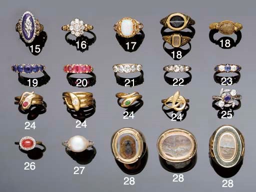 A Victorian diamond and sapphire five stone ring