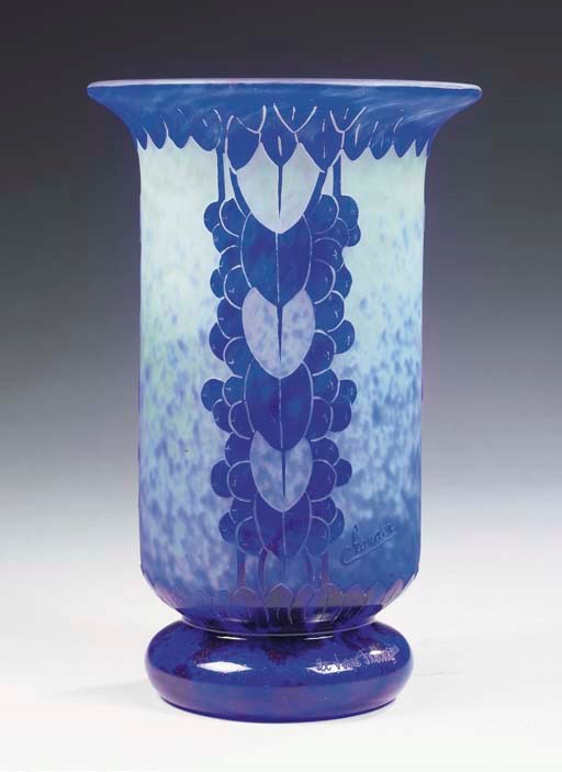 A CAMEO GLASS VASE