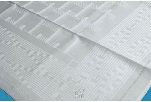 A HALF-COTTON-WOOL-DAMASK TABLECLOTH