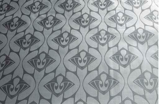 A COTTON WOOL DAMASK LENGTH OF CLOTH