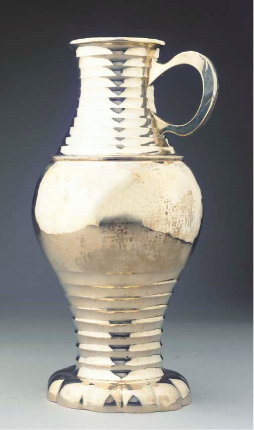 A DUTCH SILVER PITCHER