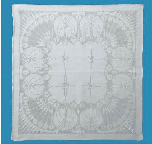 (2)  TWO FINE DAMASK-LINEN NAPKINS