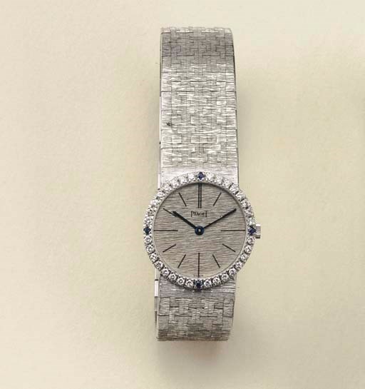 OROLOGIO IN ORO, ZAFFIRI E DIAMANTI, PIAGET