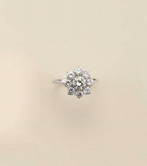 Anello in oro bianco e brillanti