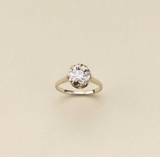 ANELLO IN ORO E BRILLANTE TAGLIO VECCHIO