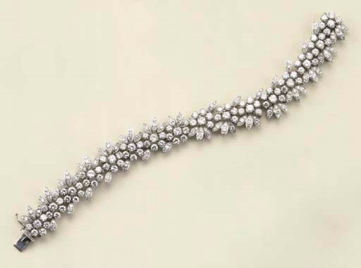 Bracciale in oro bianco e brillanti